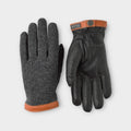 Hestra Deerskin Uld Tricot I Charcoal/Sort
