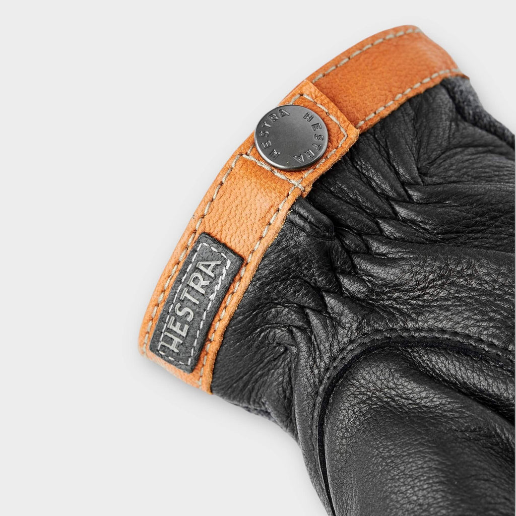 Hestra Deerskin Uld Tricot I Charcoal/Sort