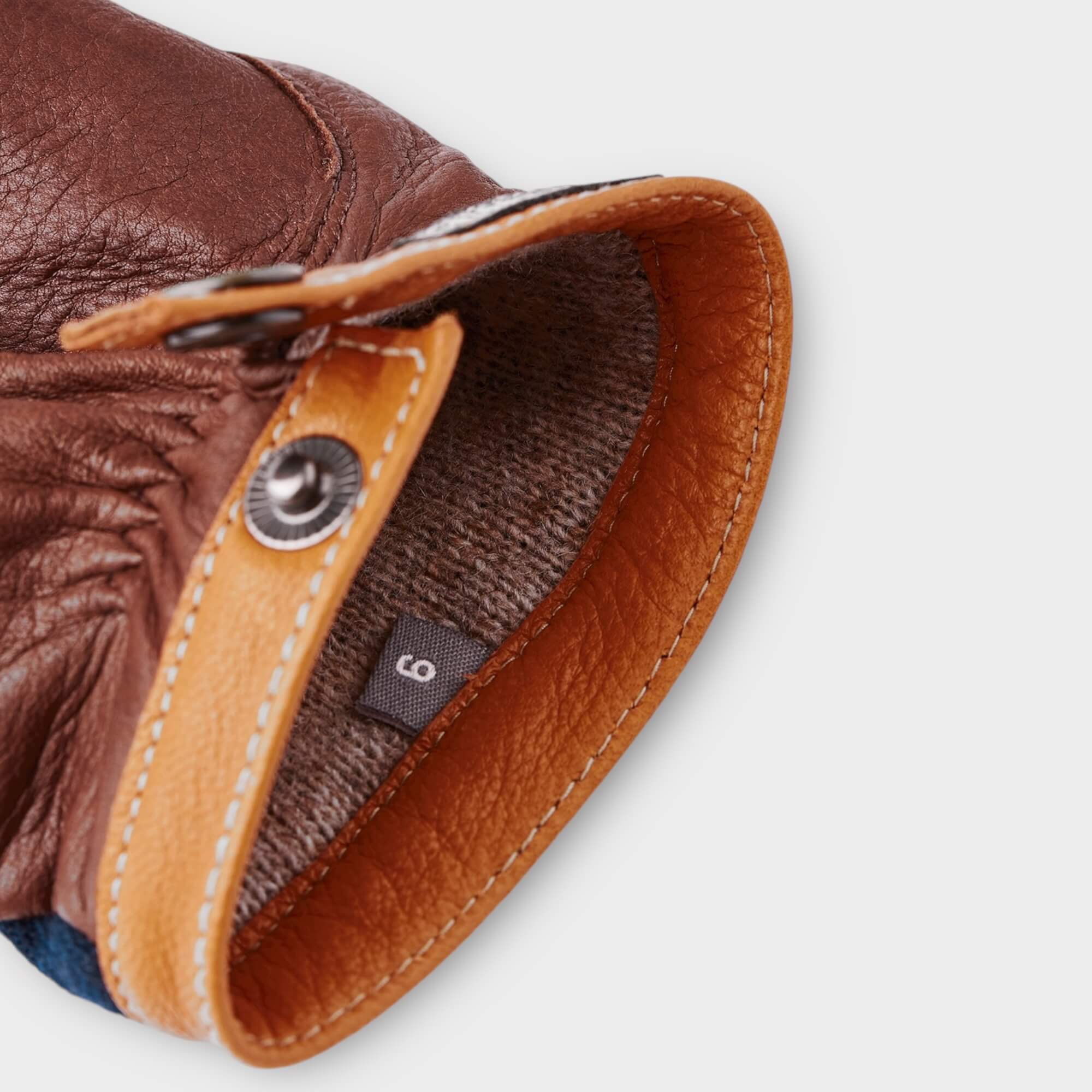 Hestra Deerskin Uld Tricot I Navy/Brun