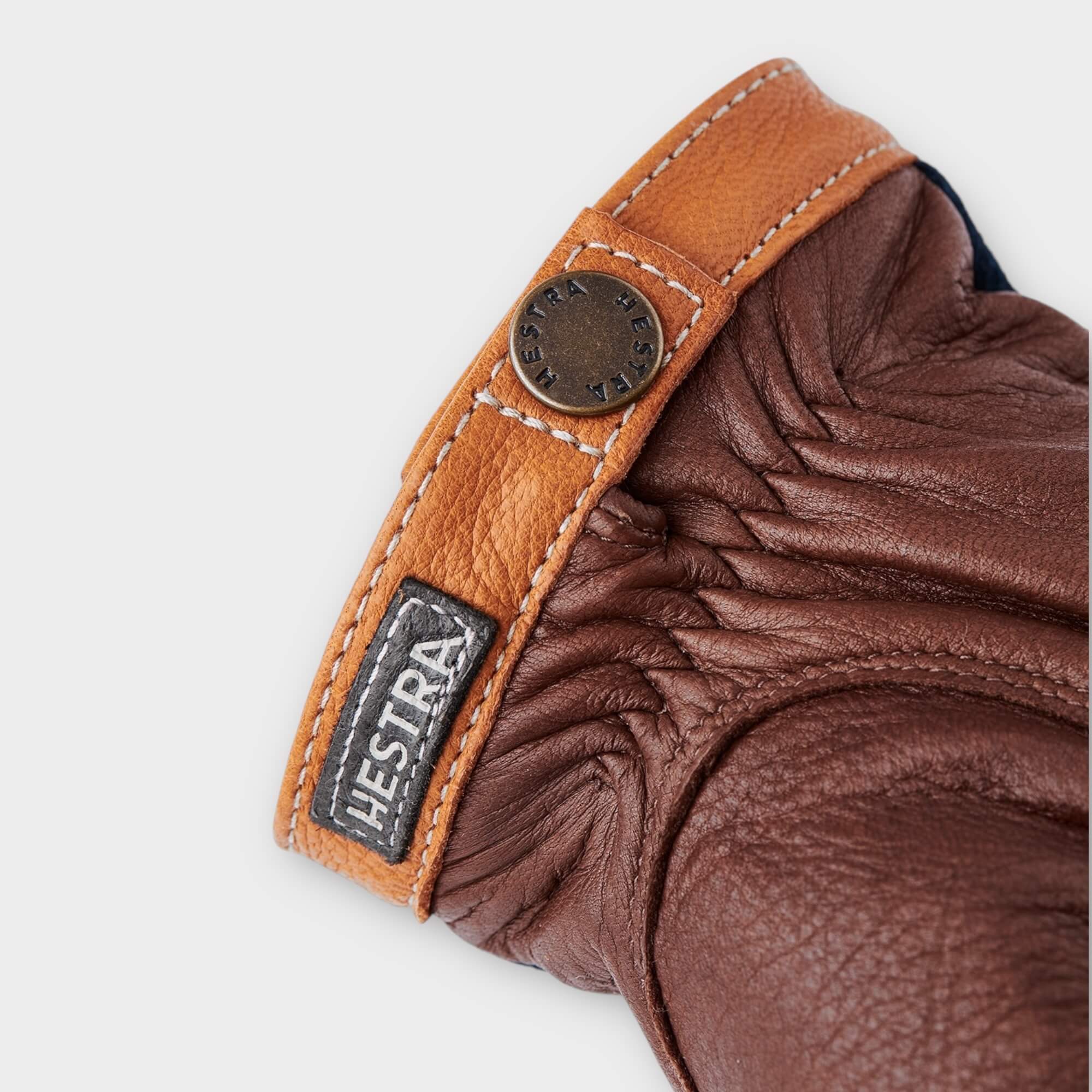 Hestra Deerskin Uld Tricot I Navy/Brun