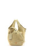 Borsa Tote Polo Play piccola in suede color beige