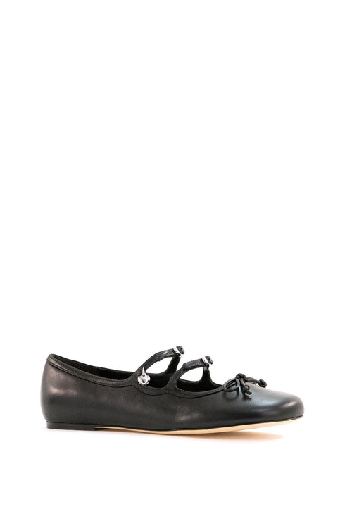 Ballerine Kiki in pelle di colore nero
