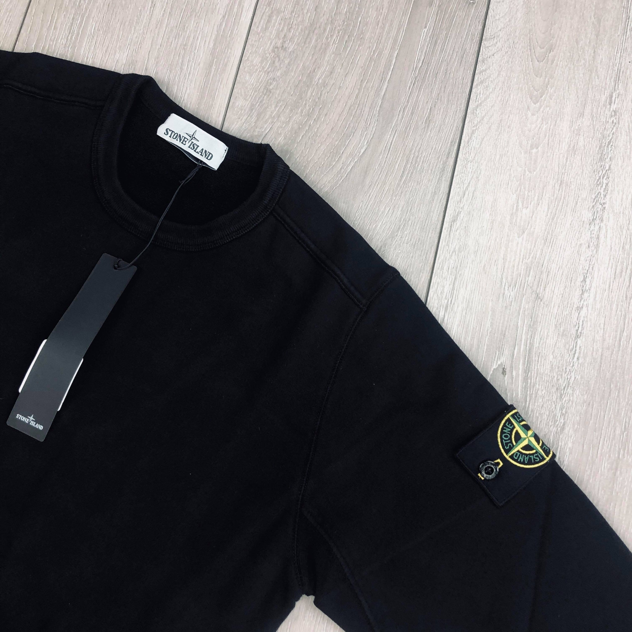 Stone Island Dyed Sweatshirt - Black -Usfansport