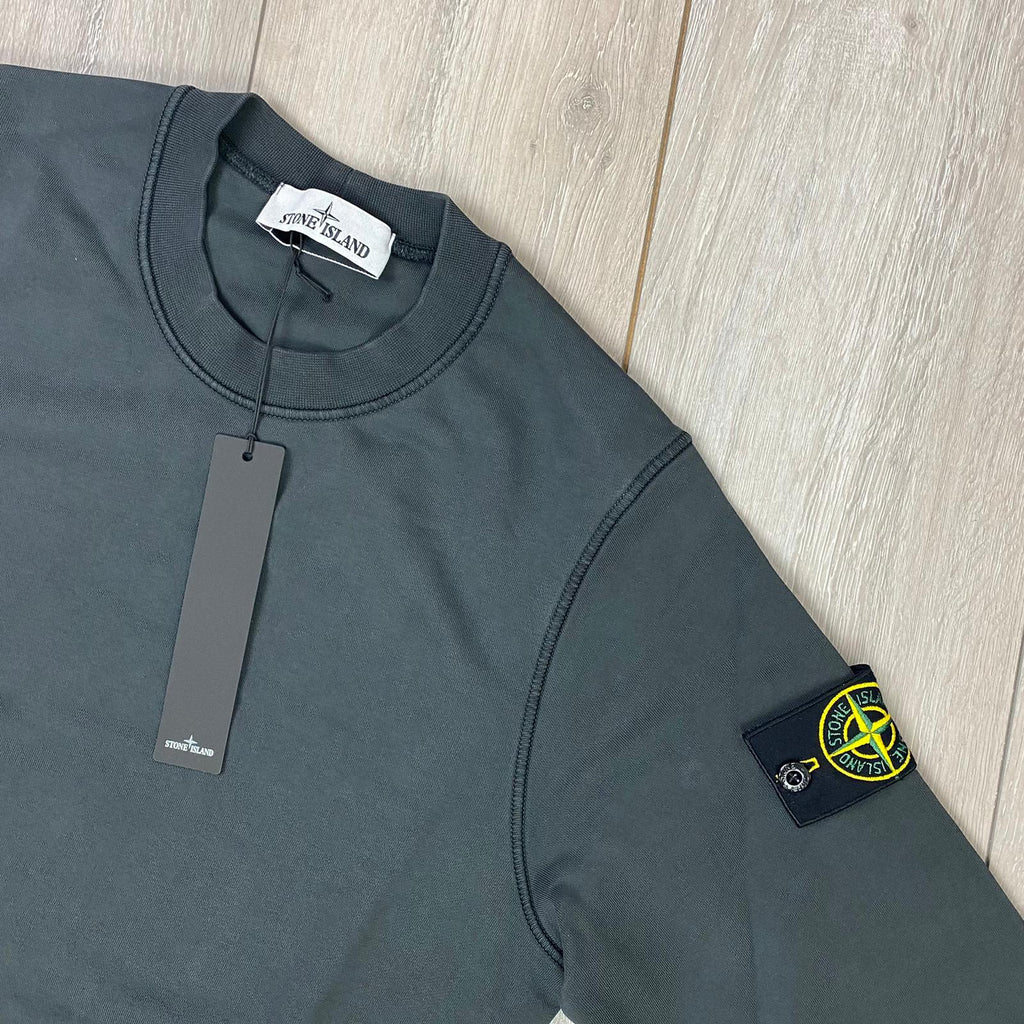 Stone Island Dyed Sweatshirt - Charcoal -Usfansport
