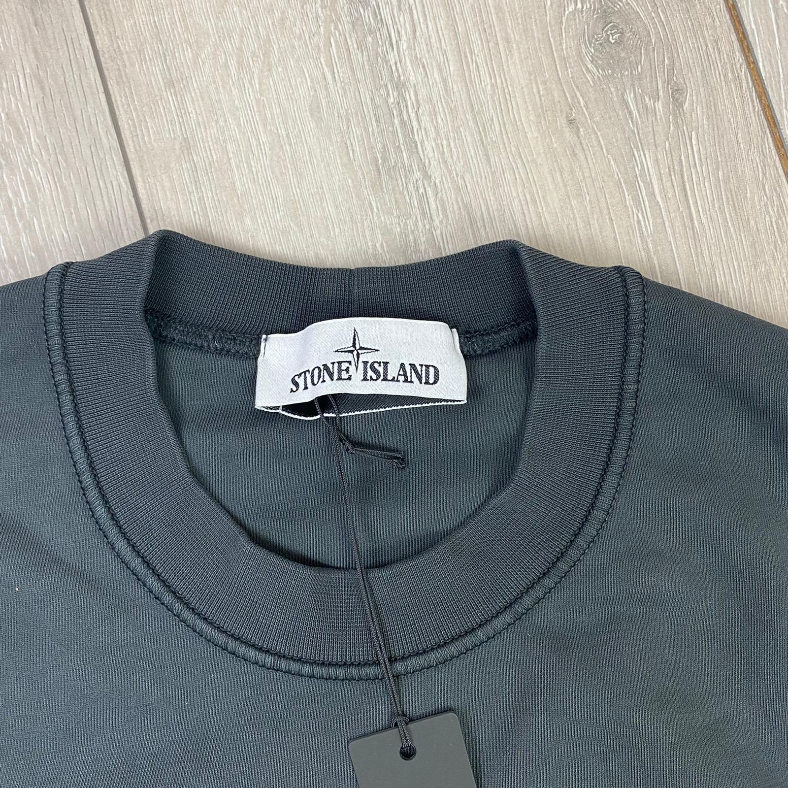 Stone Island Dyed Sweatshirt - Charcoal -Usfansport