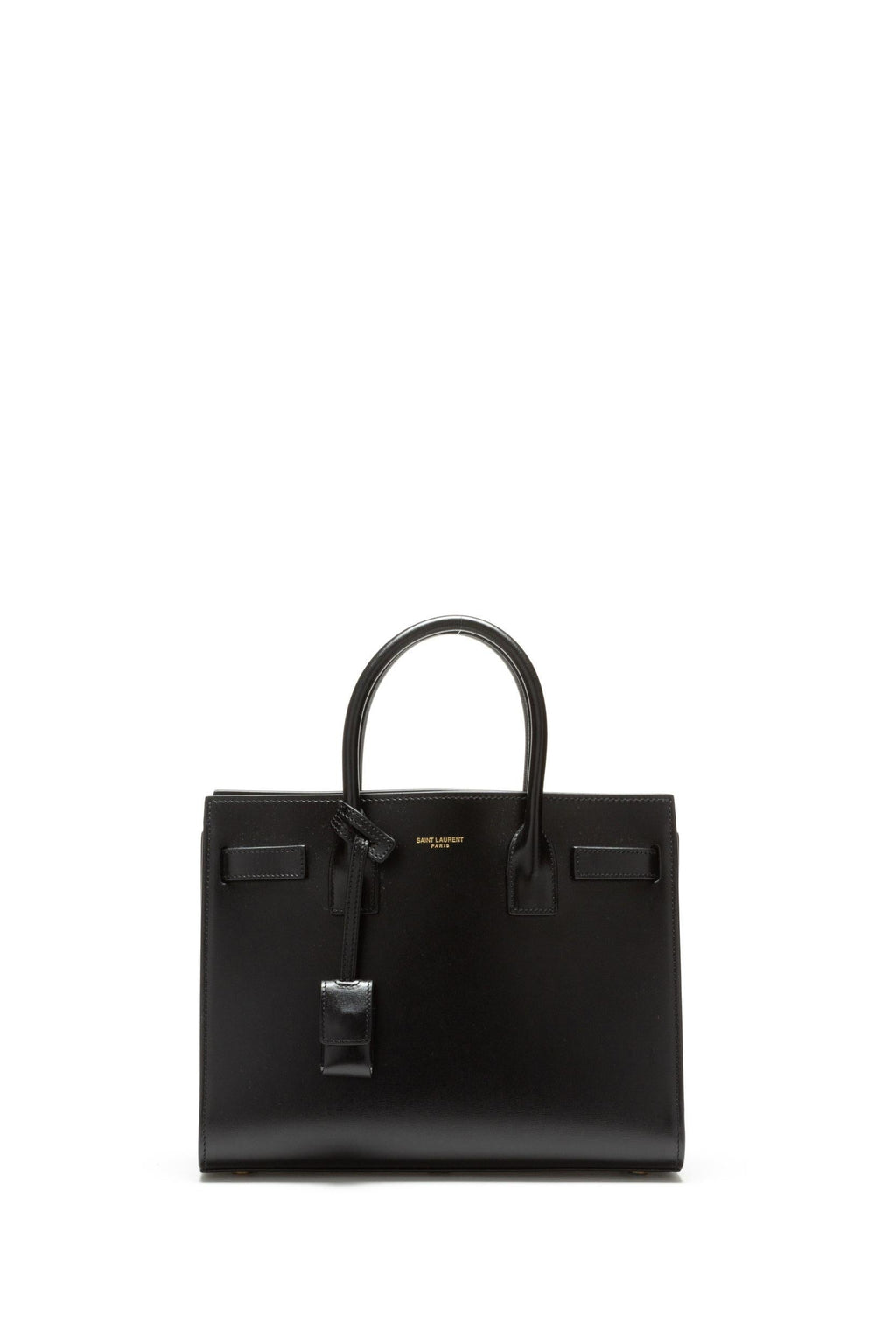 Borsa Sac De Jour in pelle lucida color nero