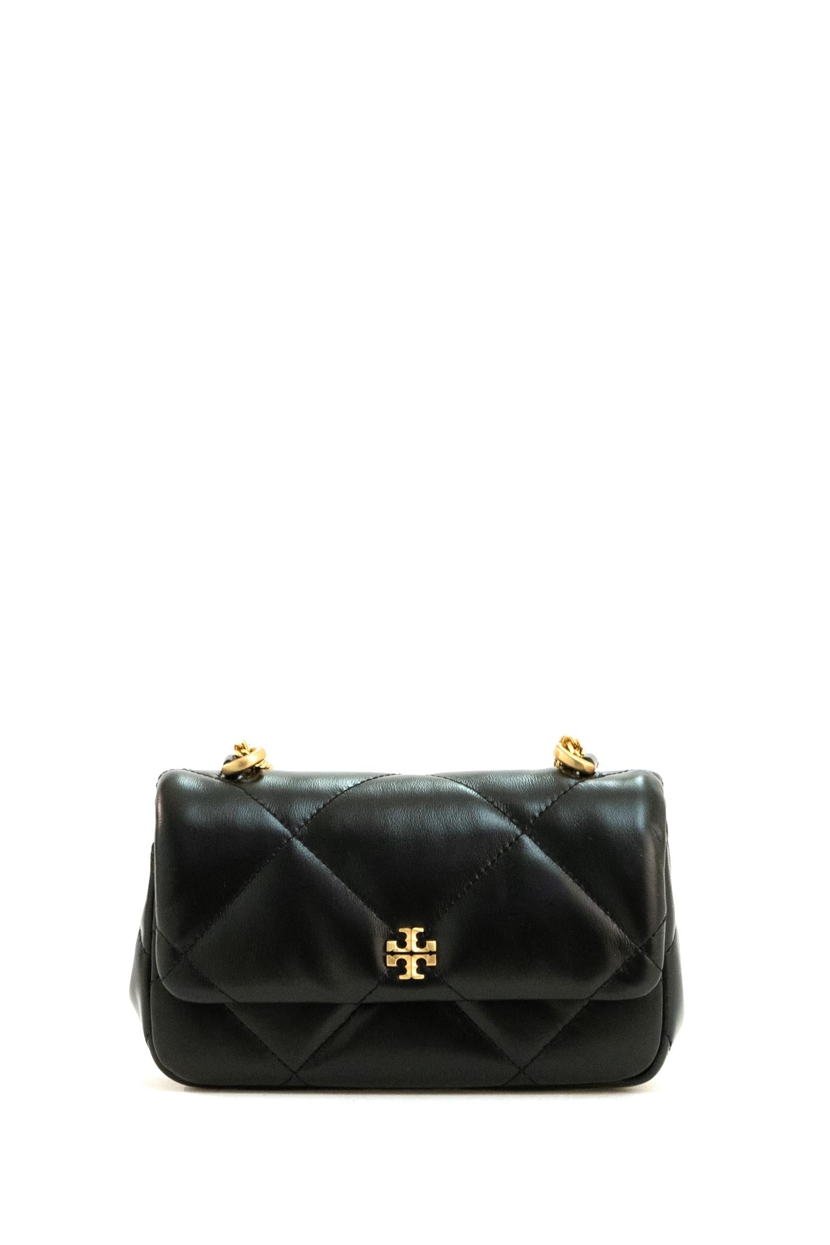 Borsa Kira mini in pelle trapuntata di colore nero.