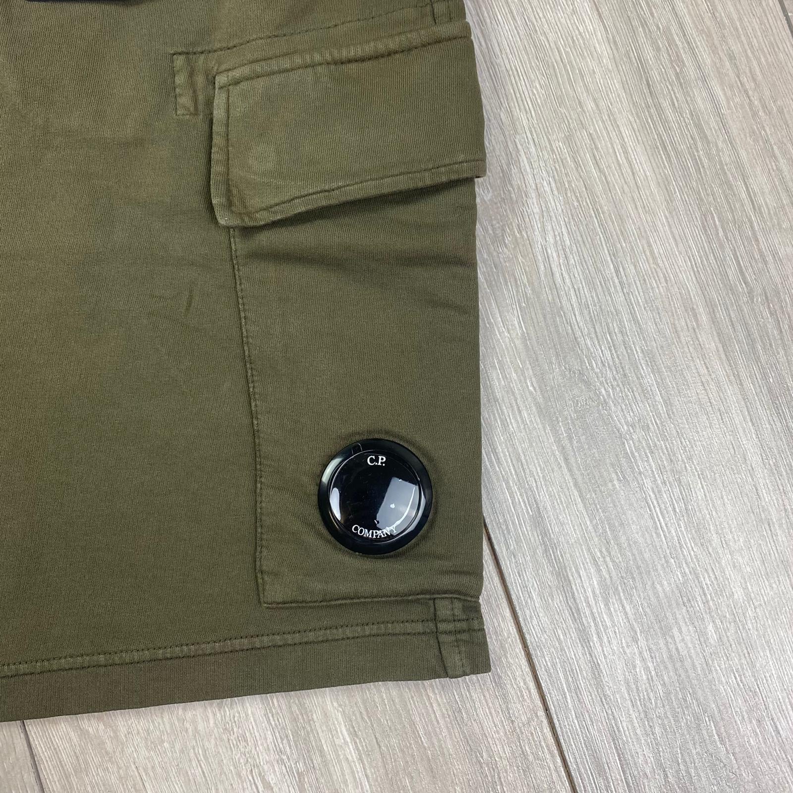 CP Company Jersey Shorts - Green -Usfansport