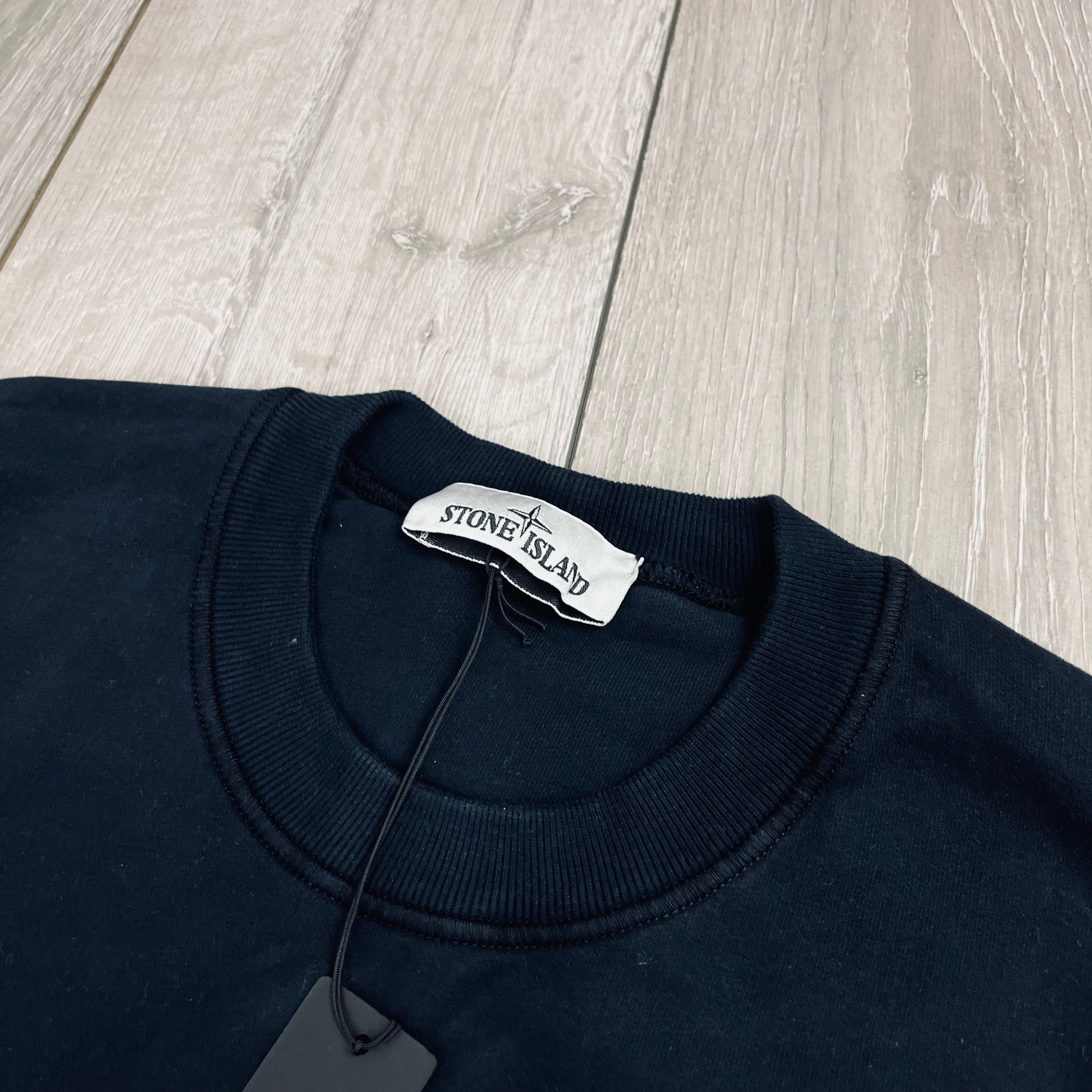 Stone Island Dyed Sweatshirt - Navy -Usfansport