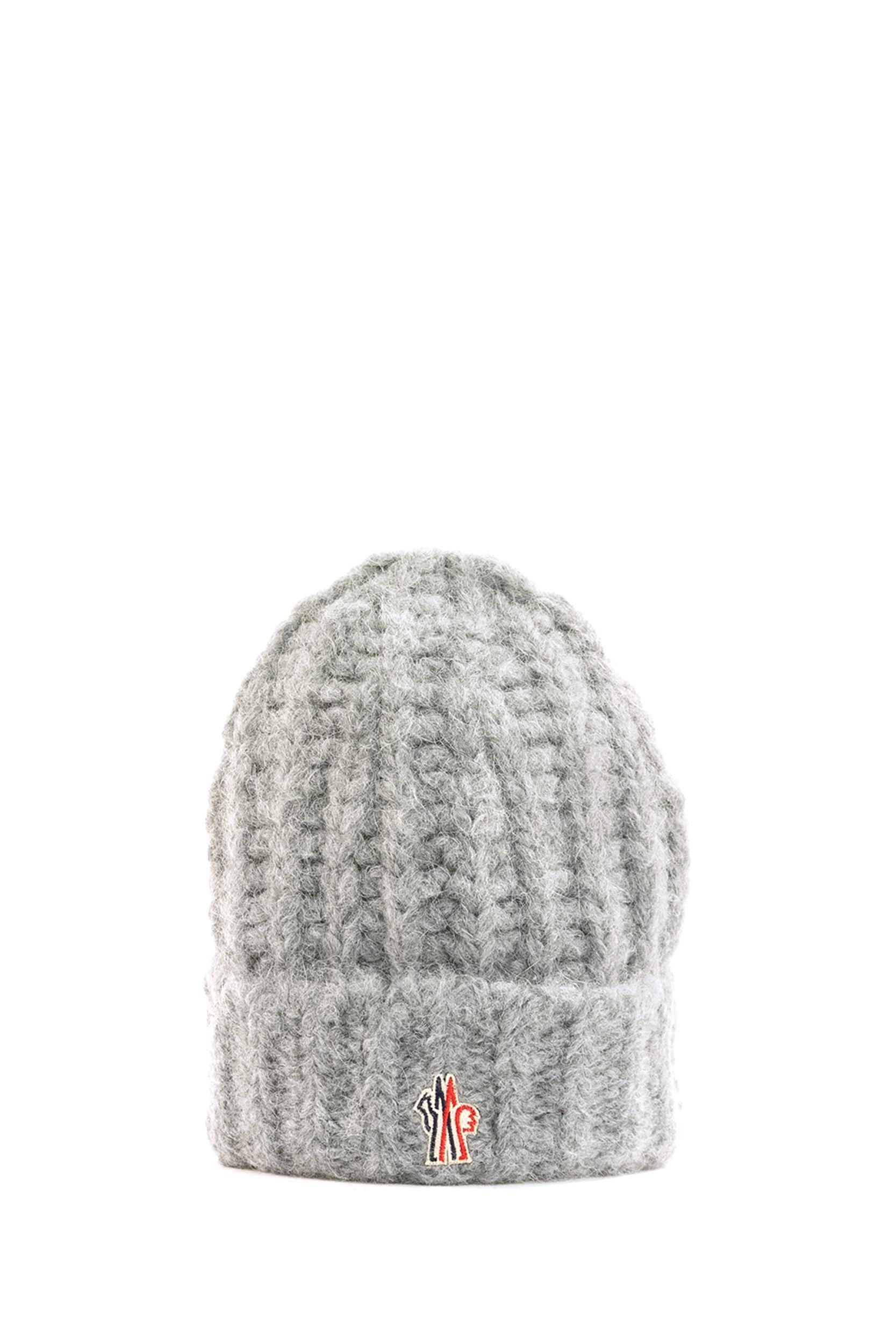 Berretto Tricot in lana di colore grigio