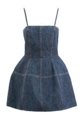 Abito in denim FF blu scuro