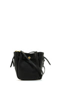 Borsa Romy in pelle martellata di colore nero