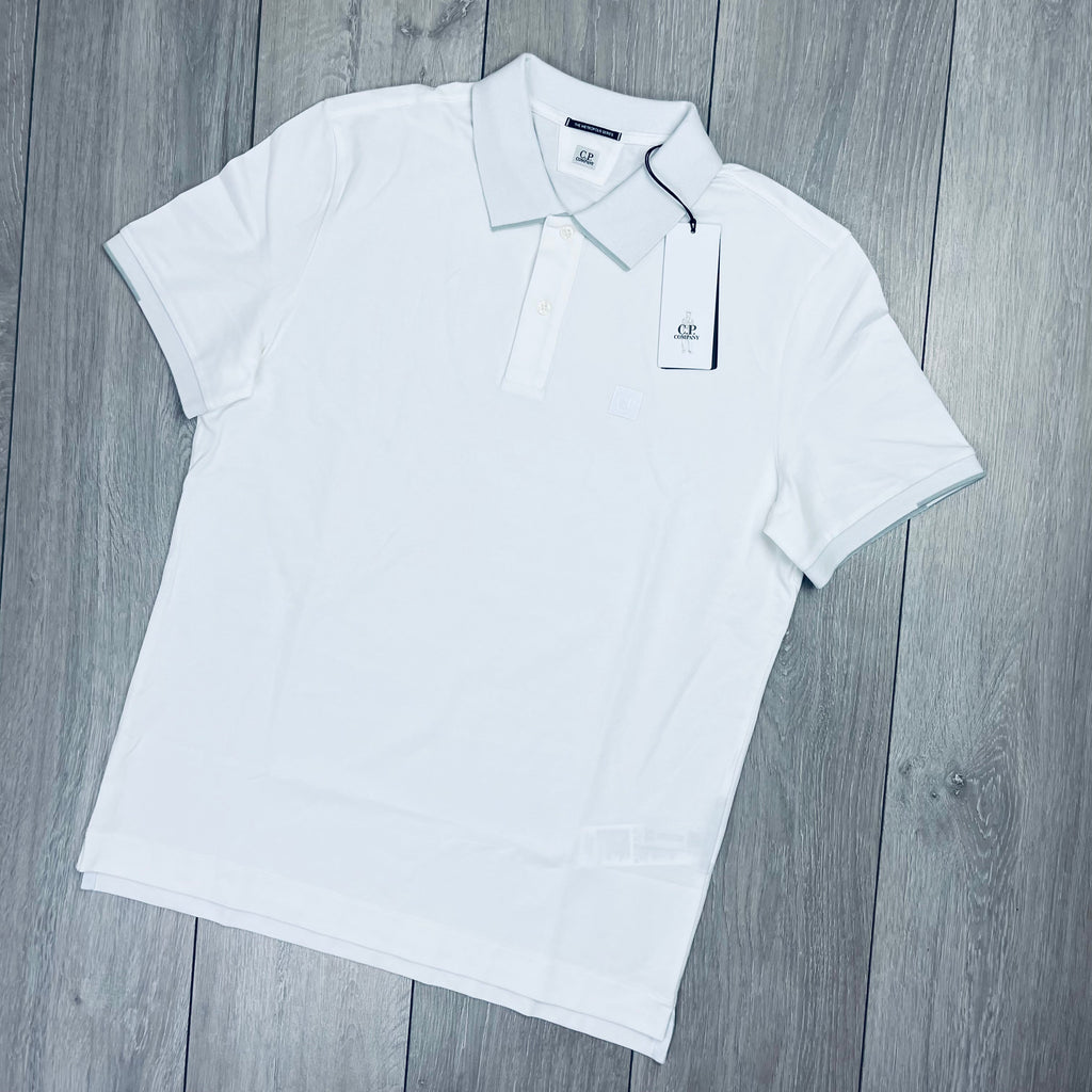 CP Company Metropolis Polo Shirt - White -Usfansport