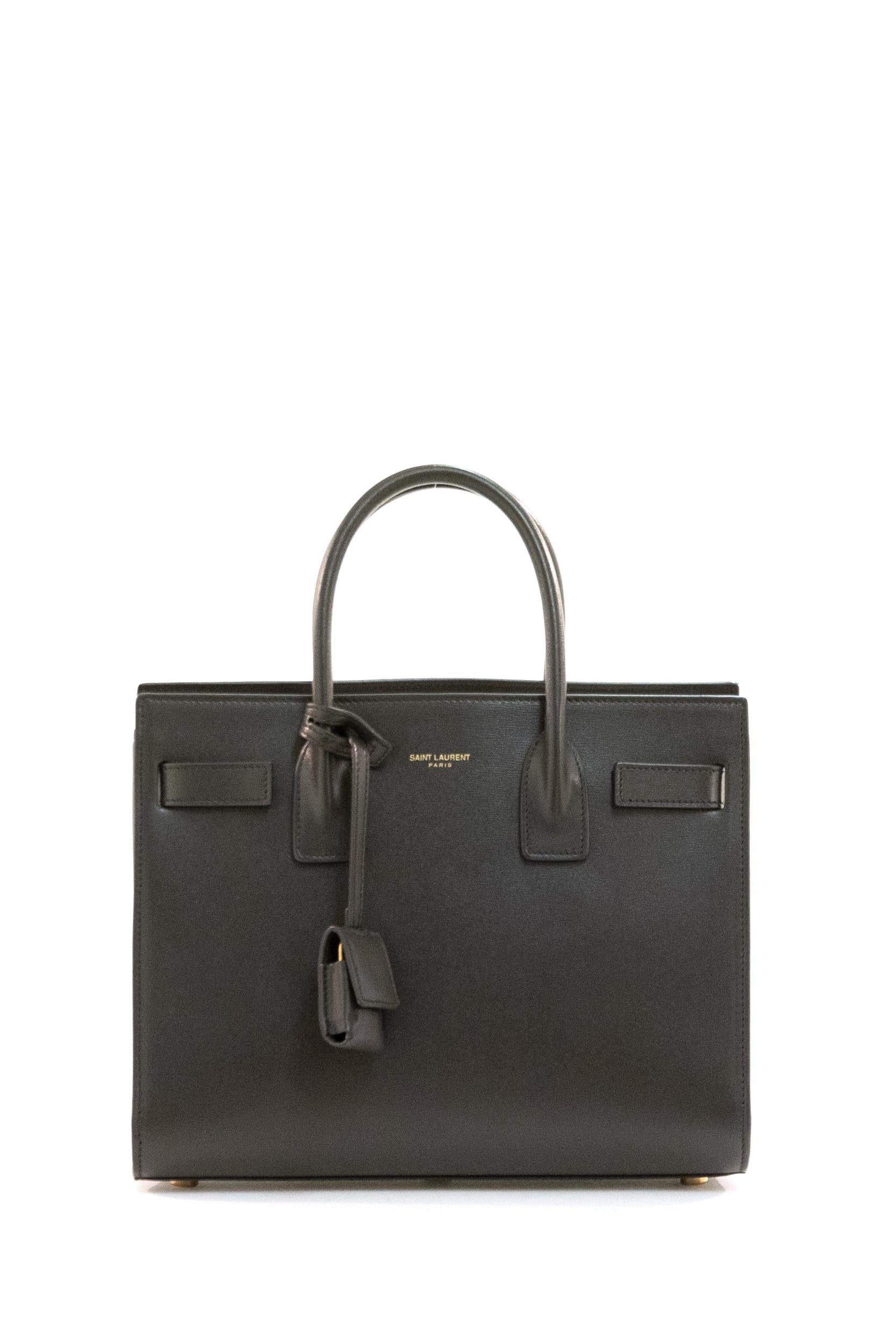 Borsa sac de jour pelle liscia grigio