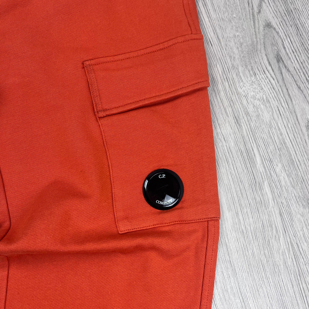 CP Company Raised Fleece Sweatpants - Pumpkin -Usfansport