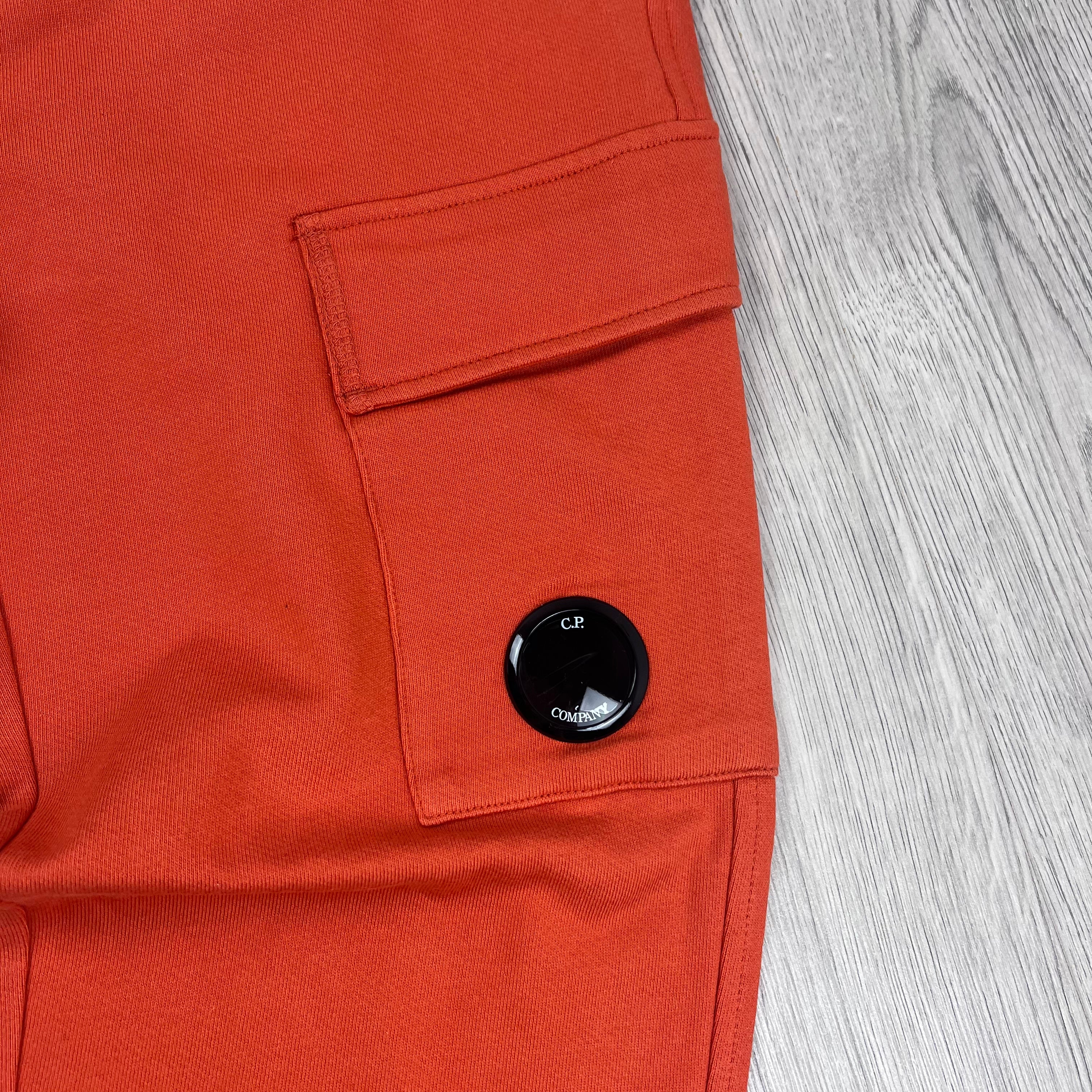 CP Company Raised Fleece Sweatpants - Pumpkin -Usfansport