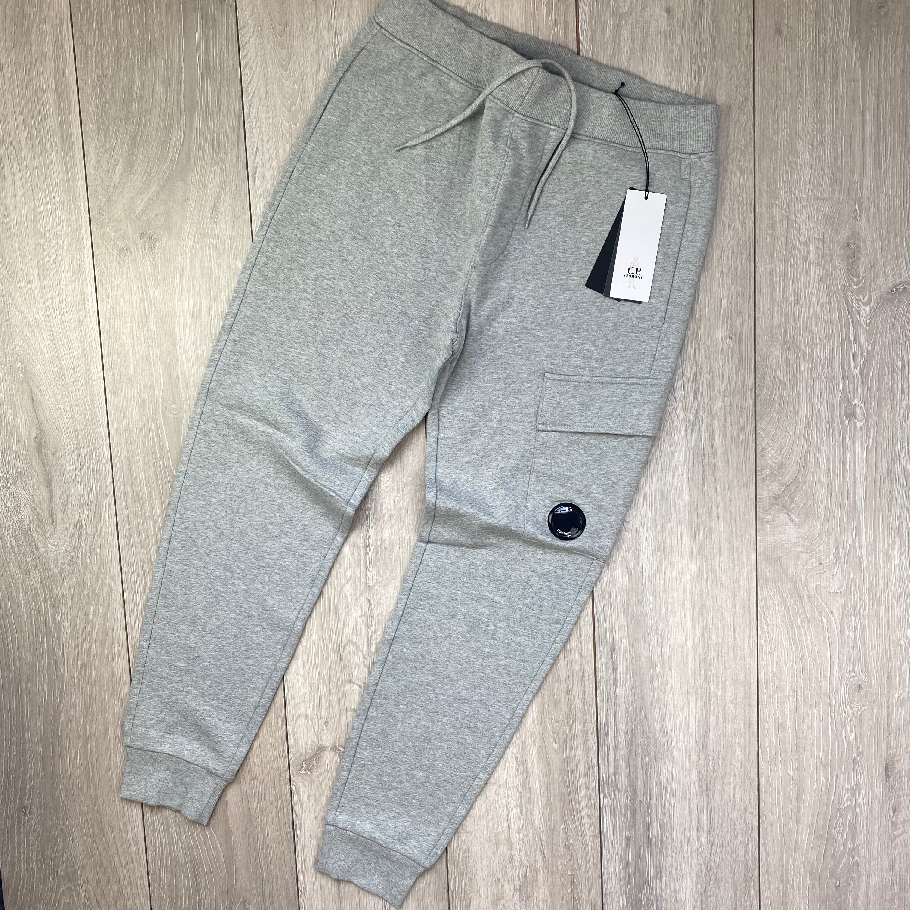 CP Company Raised Fleece Sweatpants - Grey -Usfansport