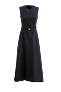 Abito in lana Check color blu