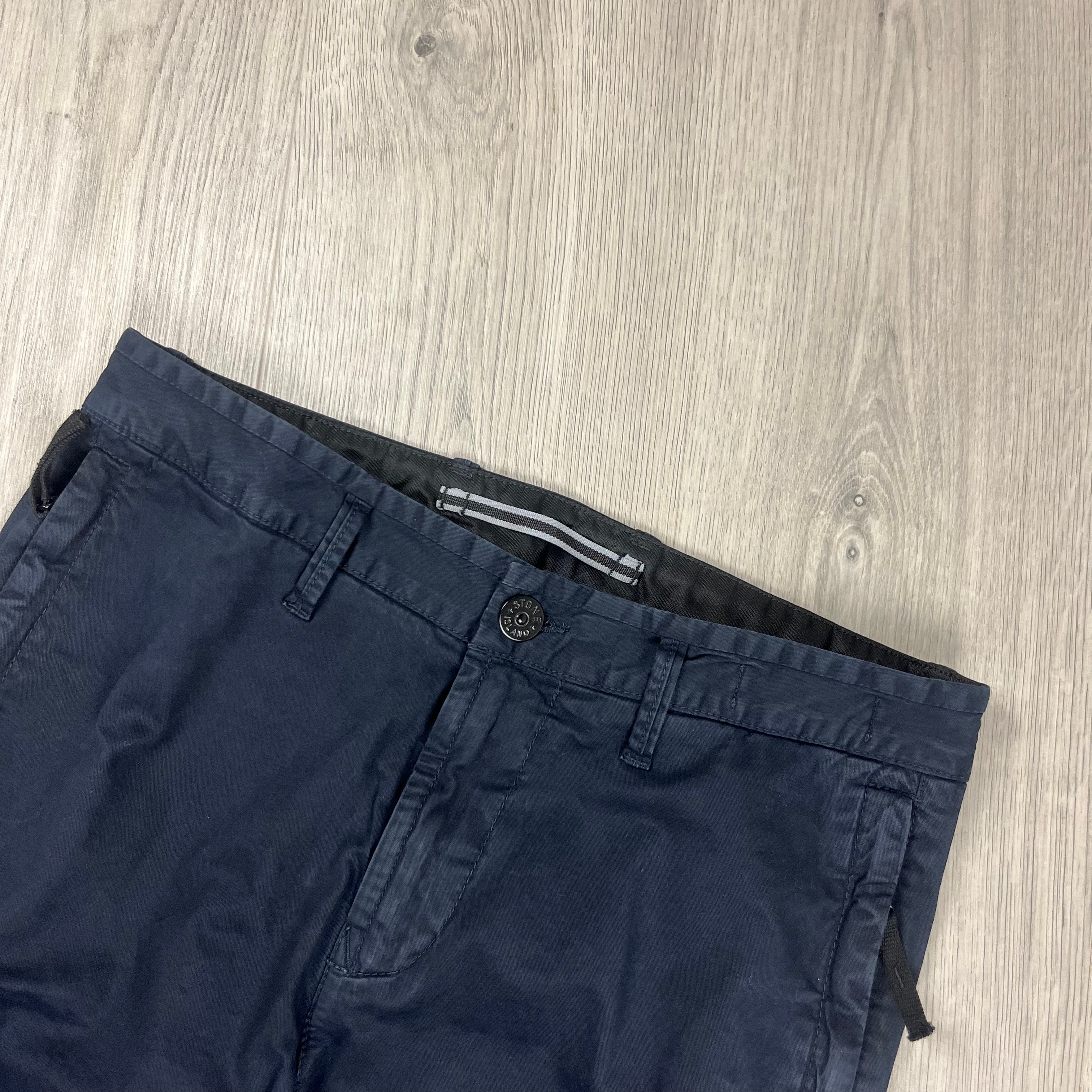 Stone Island Cargo Trousers - Navy -Usfansport