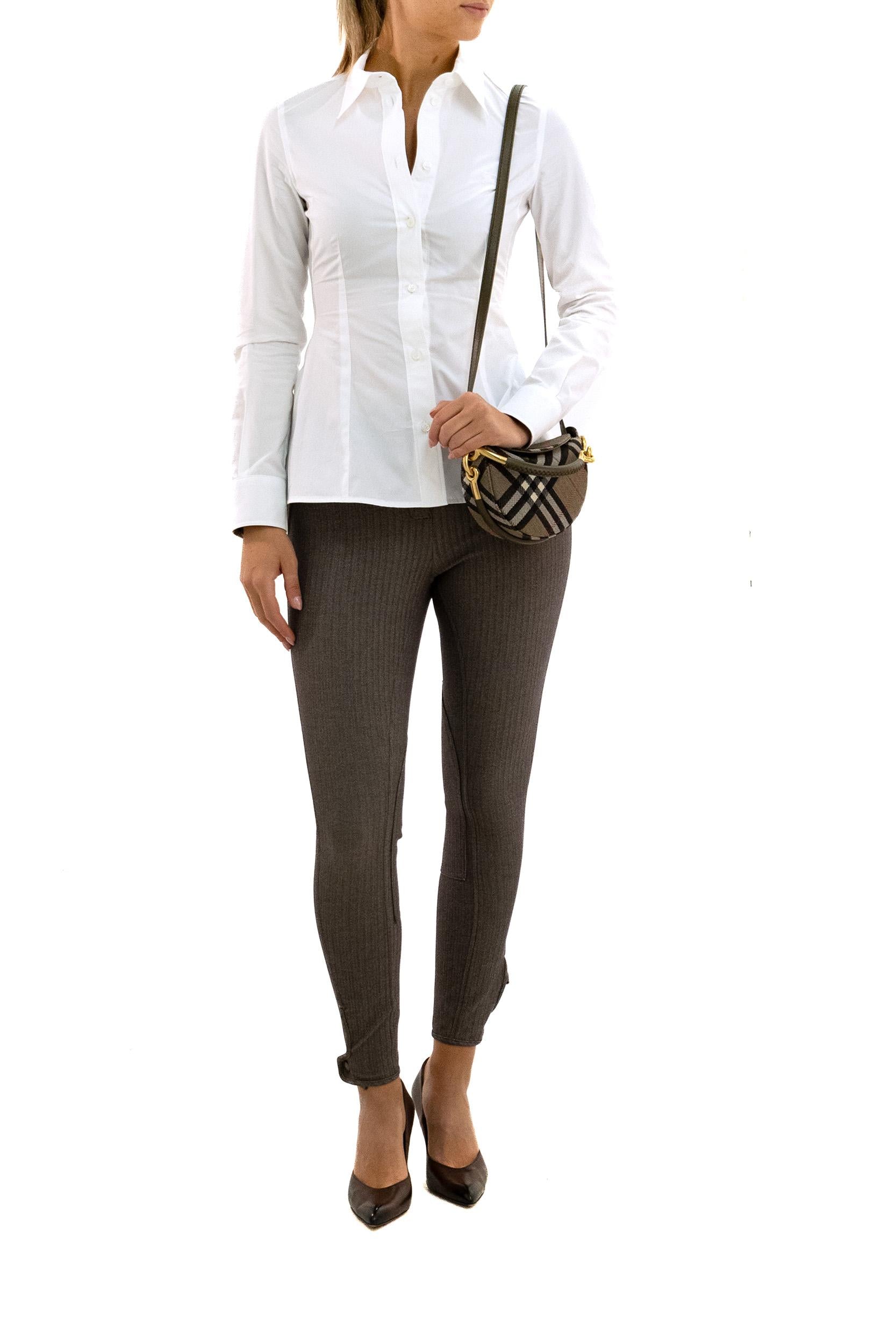 Camicia in cotone di colore bianco