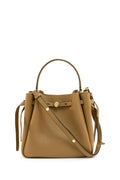 Borsa Romy in pelle martellata di colore marrone