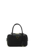 Borsa a mano in pelle di colore nero