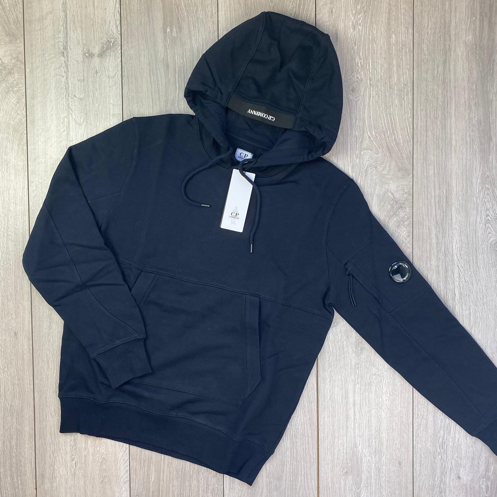 CP Company Raised Fleece Hoodie - Navy -Usfansport