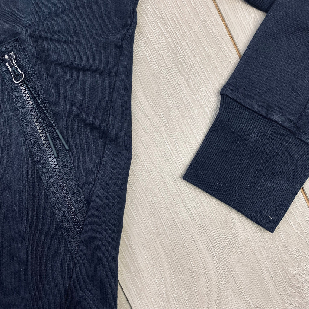 CP Company Raised Fleece Goggle Hoodie - Navy -Usfansport