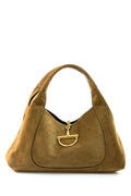 Borsa Gucci Softbit in suede color marrone