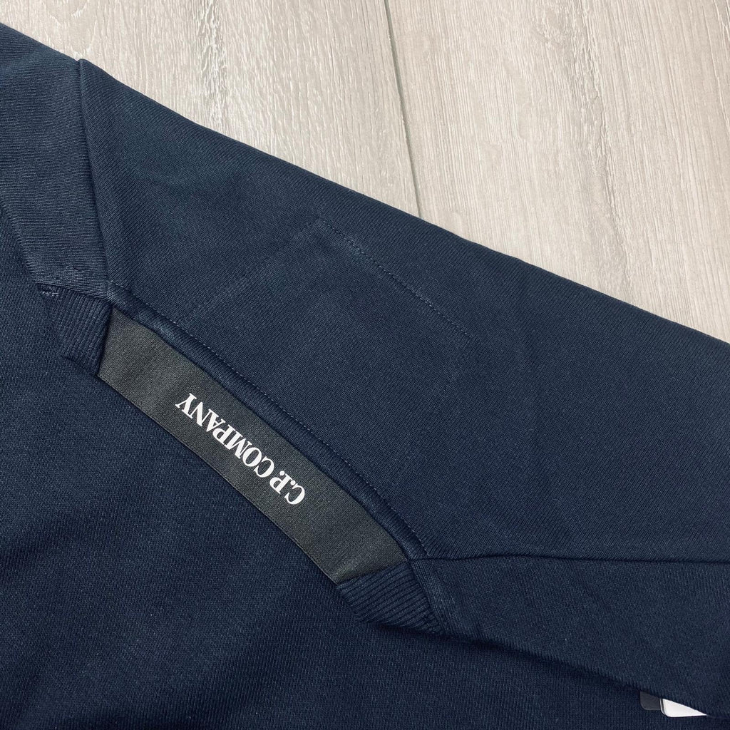 CP Company Raised Fleece Sweatshirt - Navy -Usfansport
