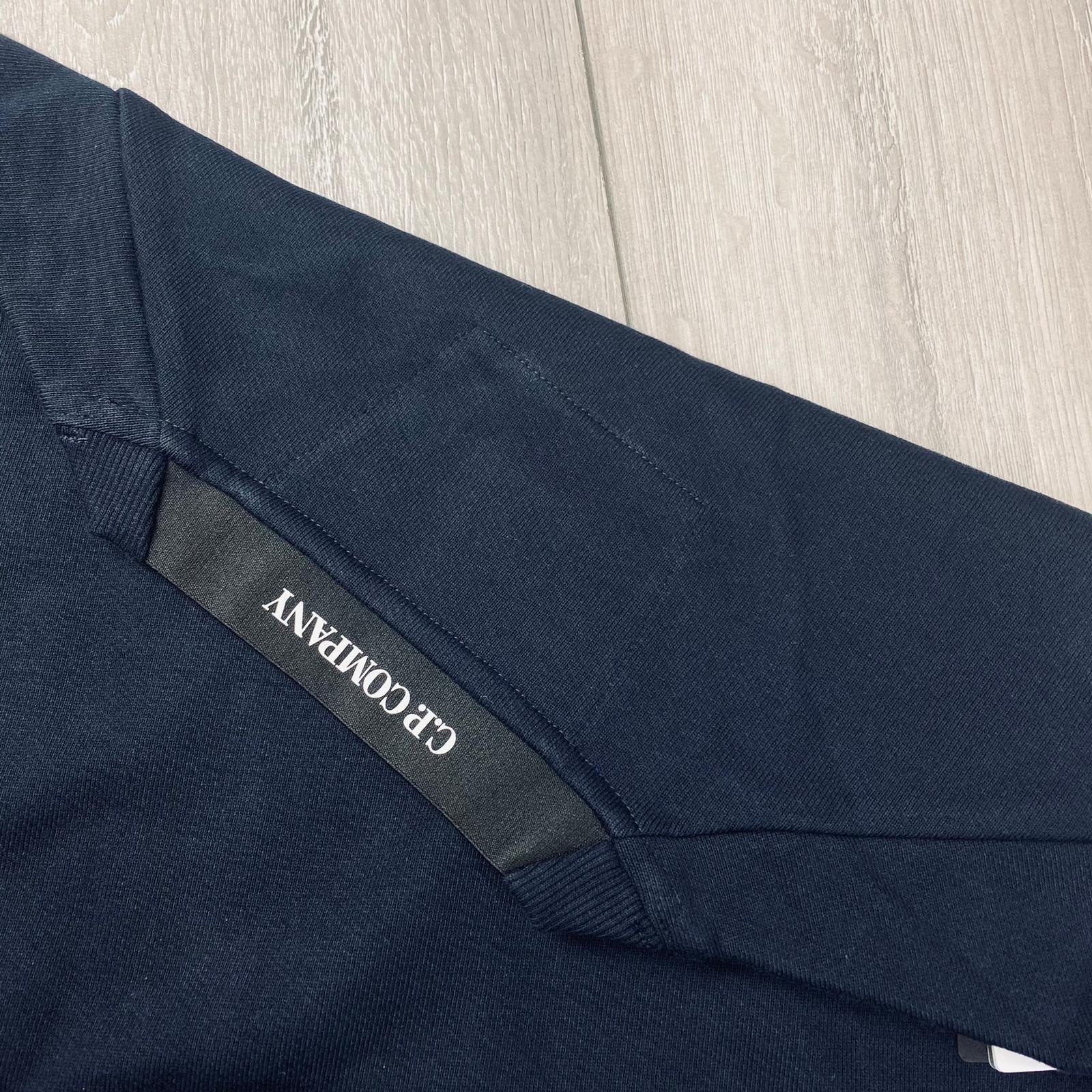 CP Company Raised Fleece Sweatshirt - Navy -Usfansport