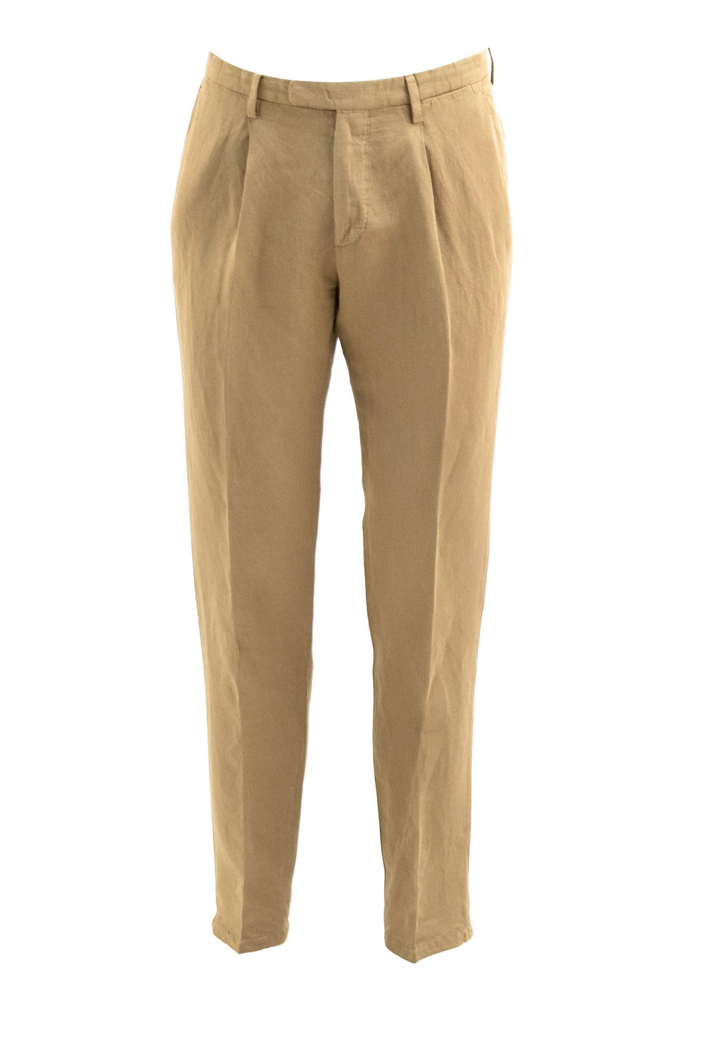 Abito in lino e cotone di colore beige
