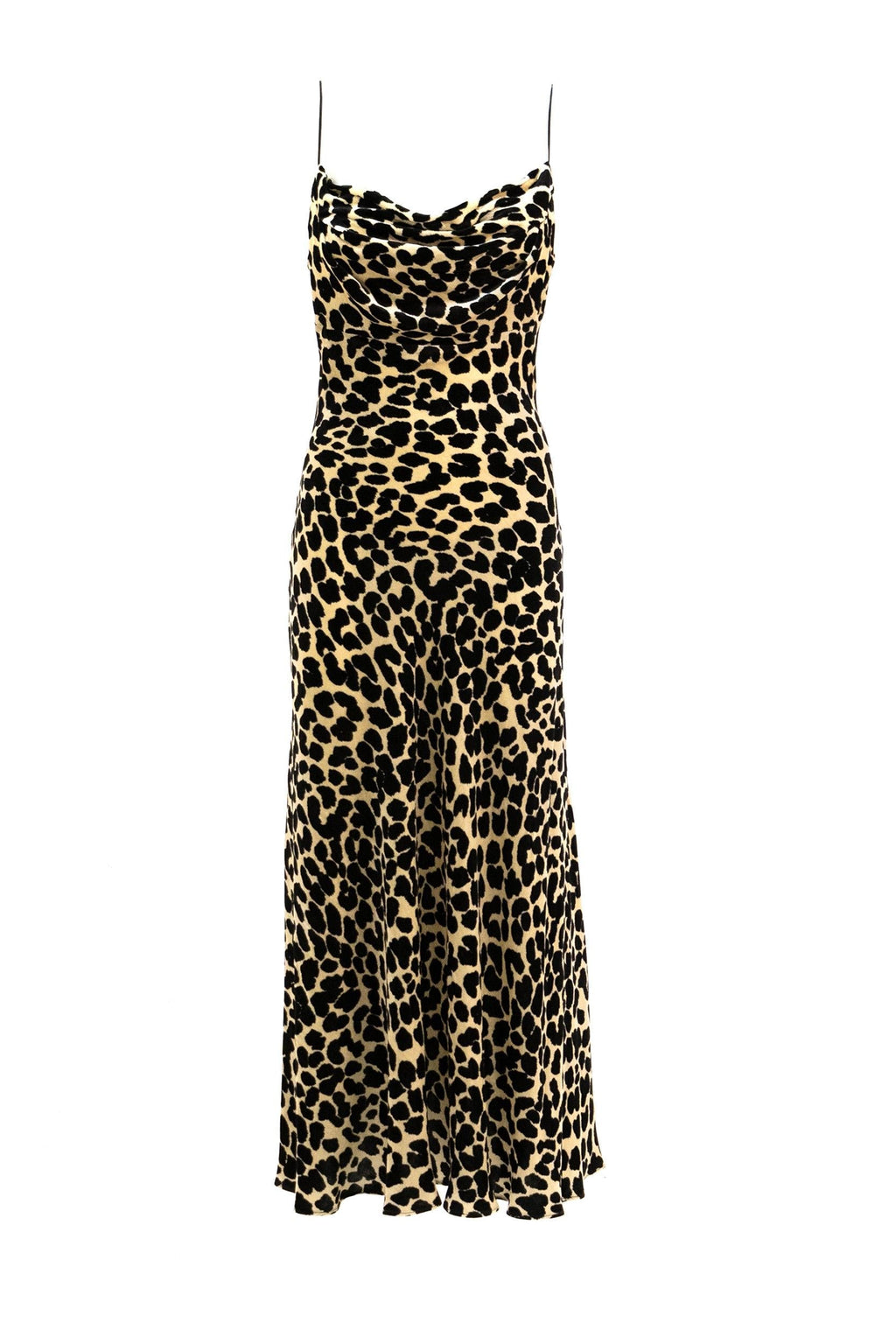 Abito in velluto leopardato