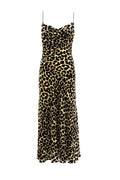 Abito in velluto leopardato