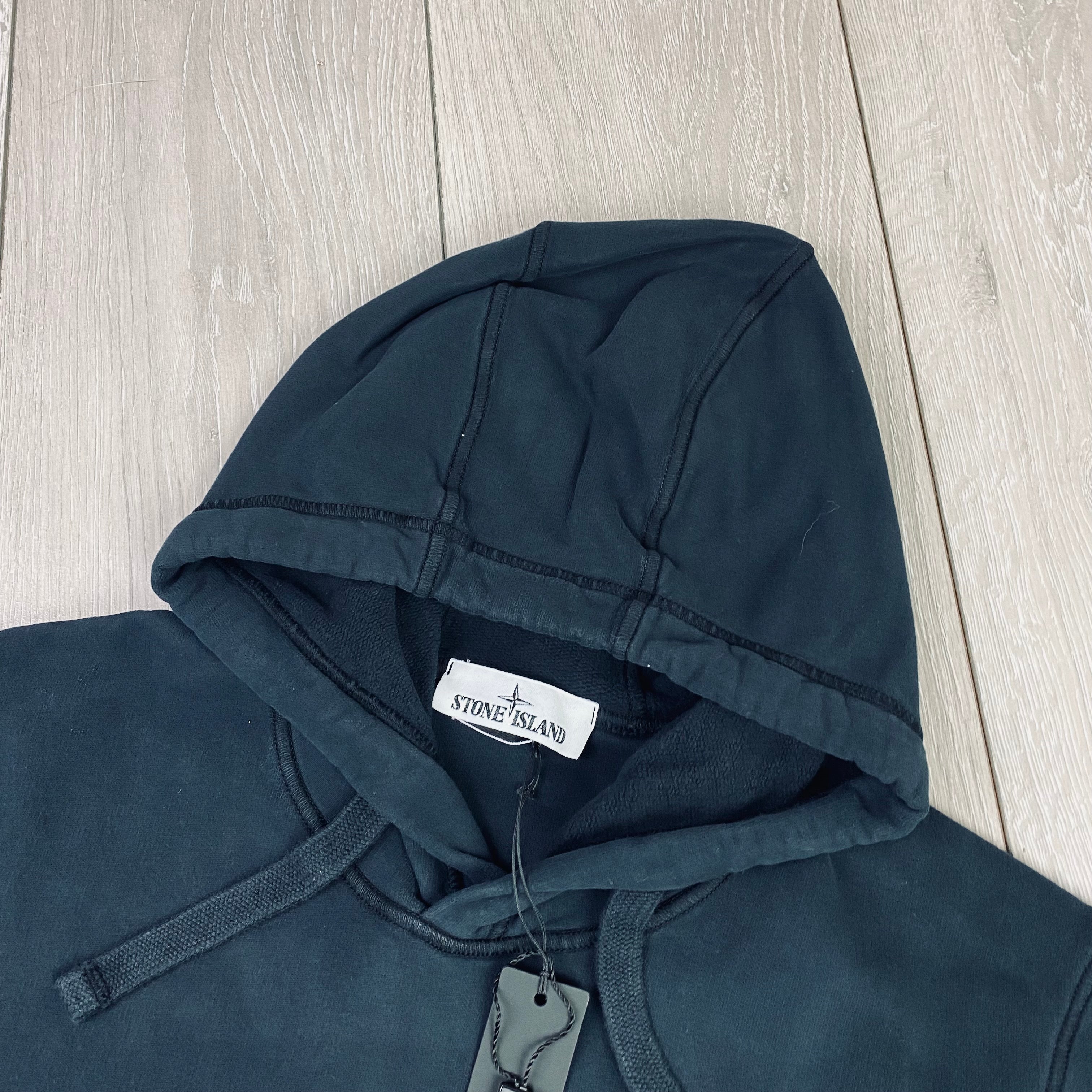 Stone Island Dyed Hoodie - Navy -Usfansport