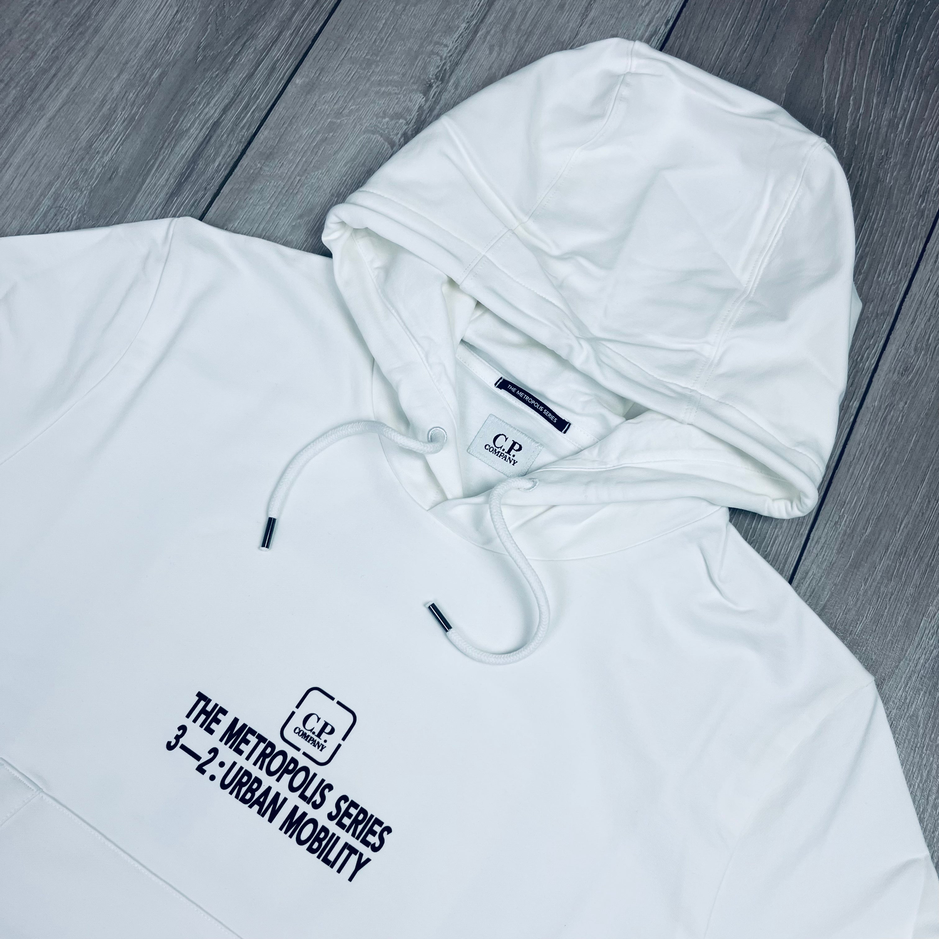 CP Company Metropolis Hoodie - White -Usfansport