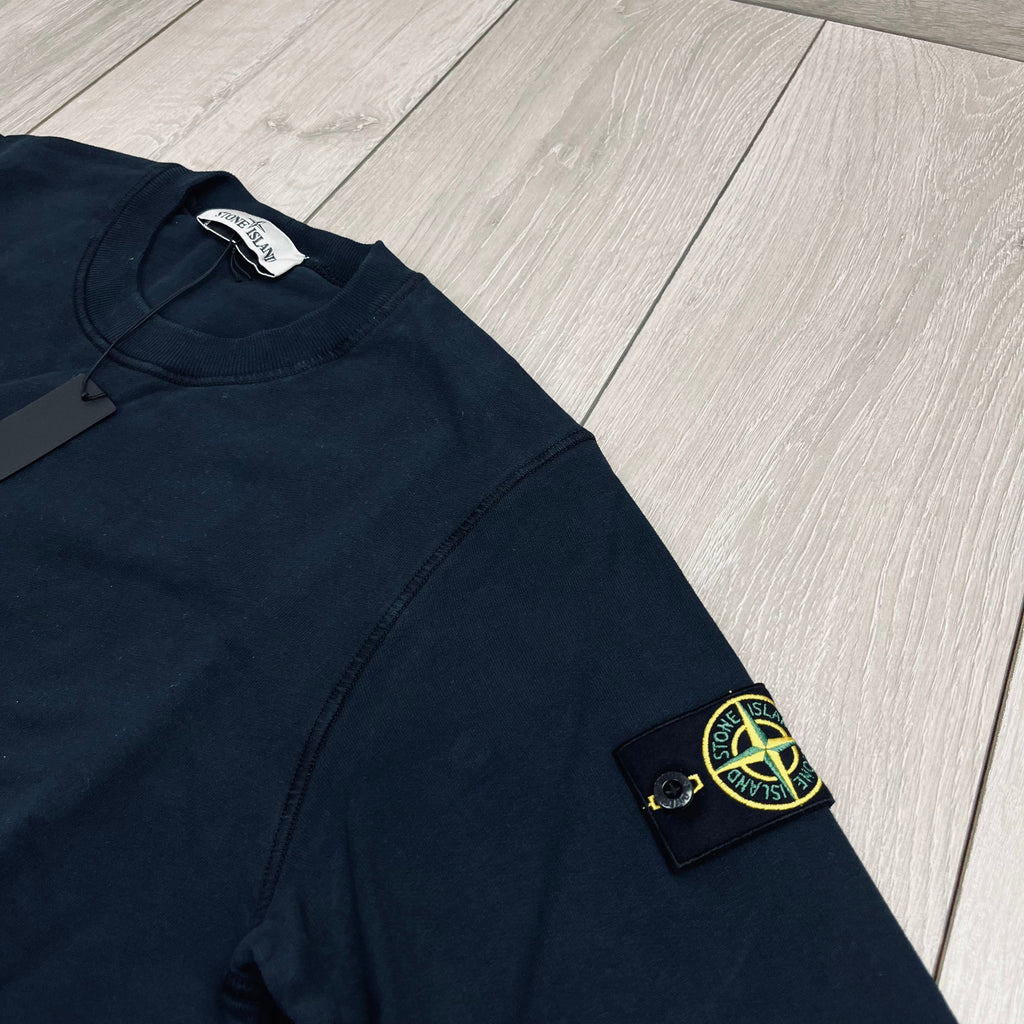 Stone Island Dyed Sweatshirt - Navy -Usfansport