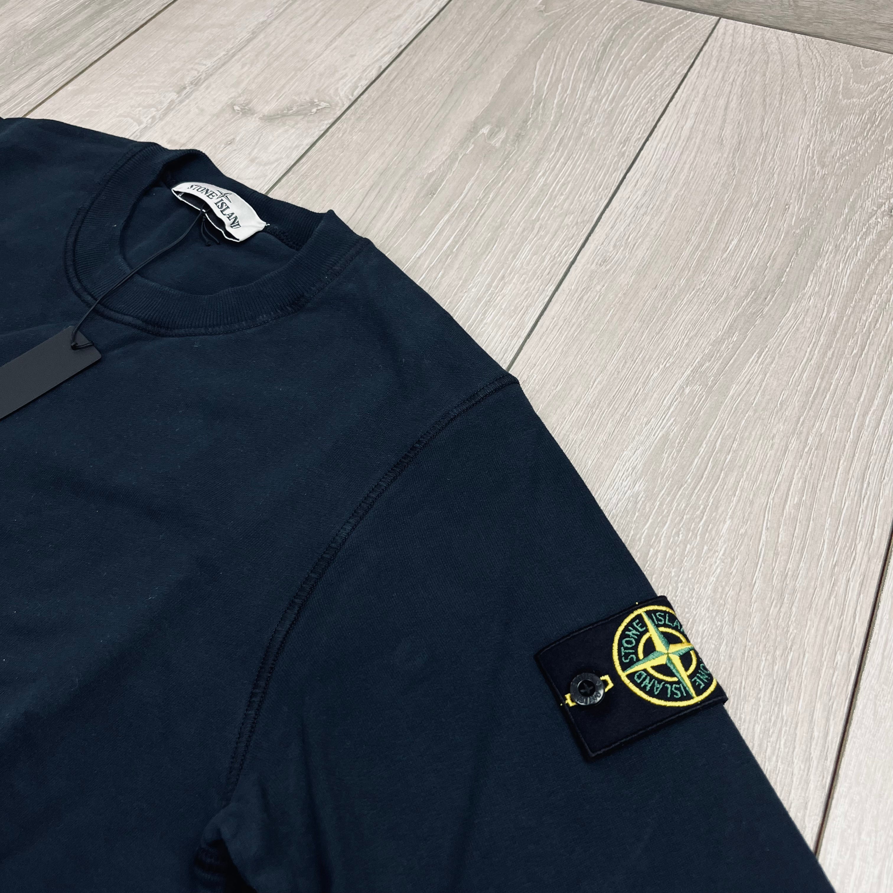 Stone Island Dyed Sweatshirt - Navy -Usfansport