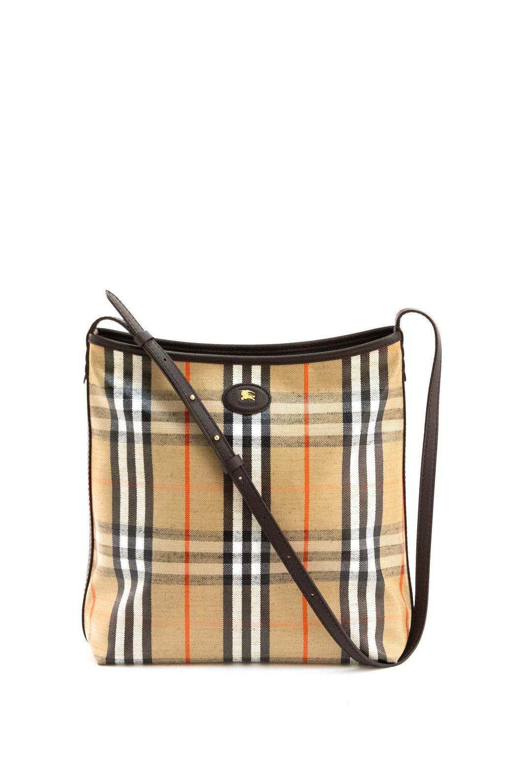 Borsa a spalla Highlands in Burberry Check