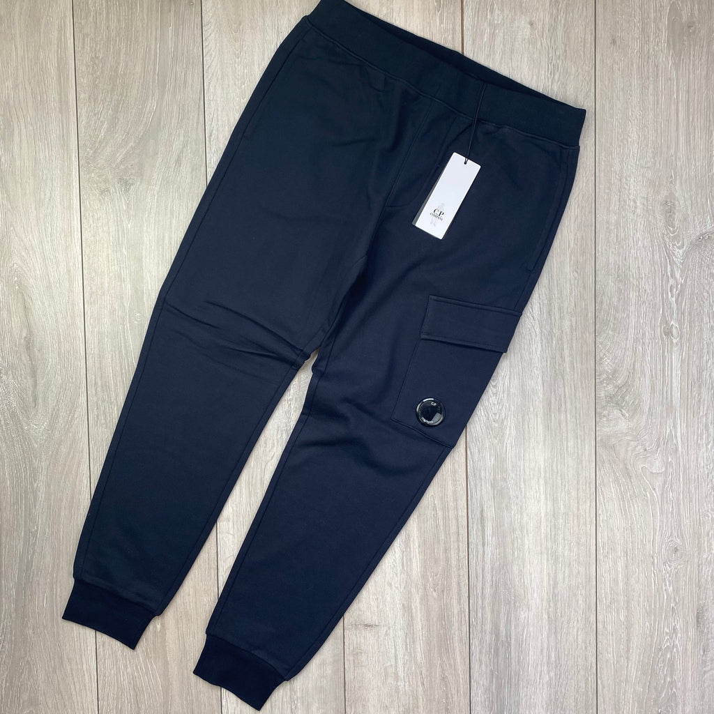 CP Company Raised Fleece Sweatpants - Navy -Usfansport