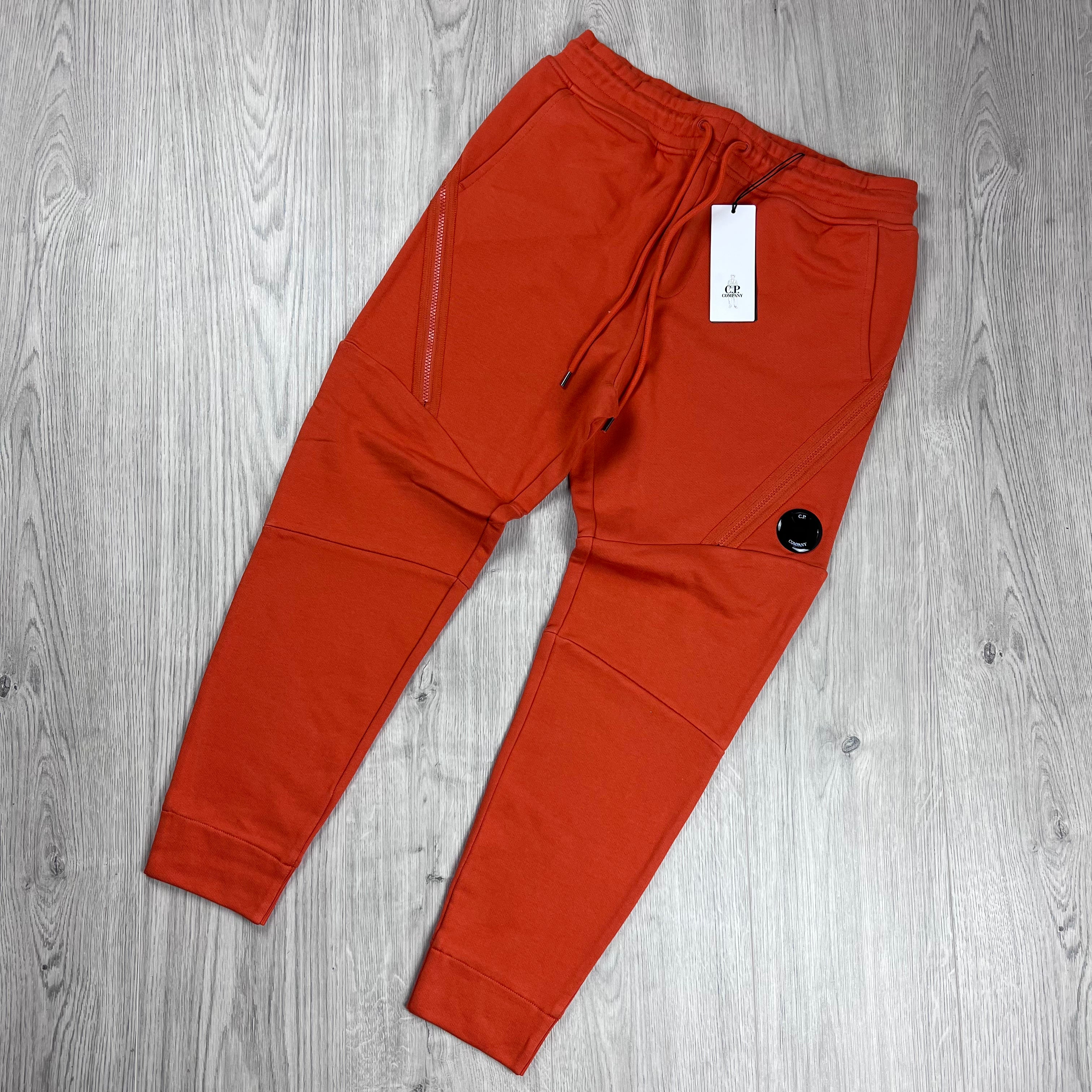 CP Company Raised Fleece Sweatpants - Pumpkin -Usfansport