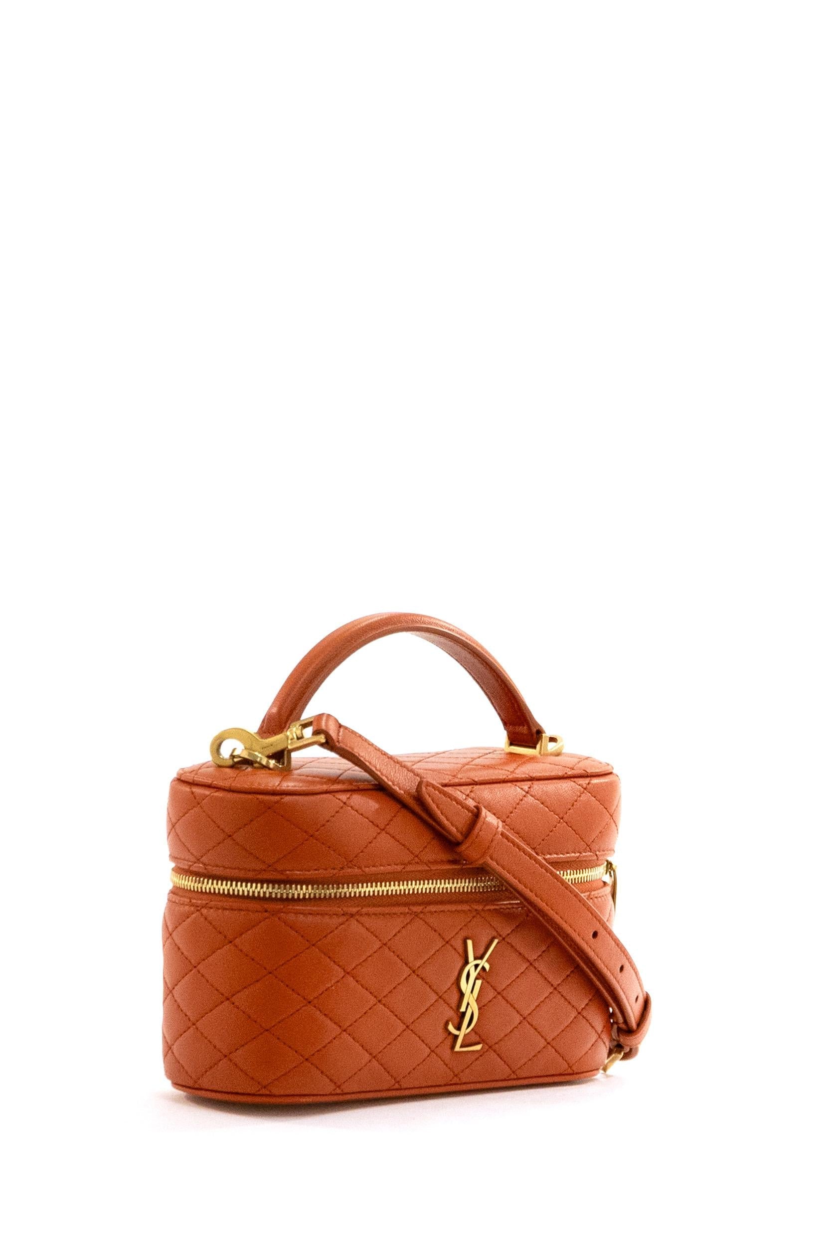 Borsa Vanity Gaby Pelle di Agnello Arancio