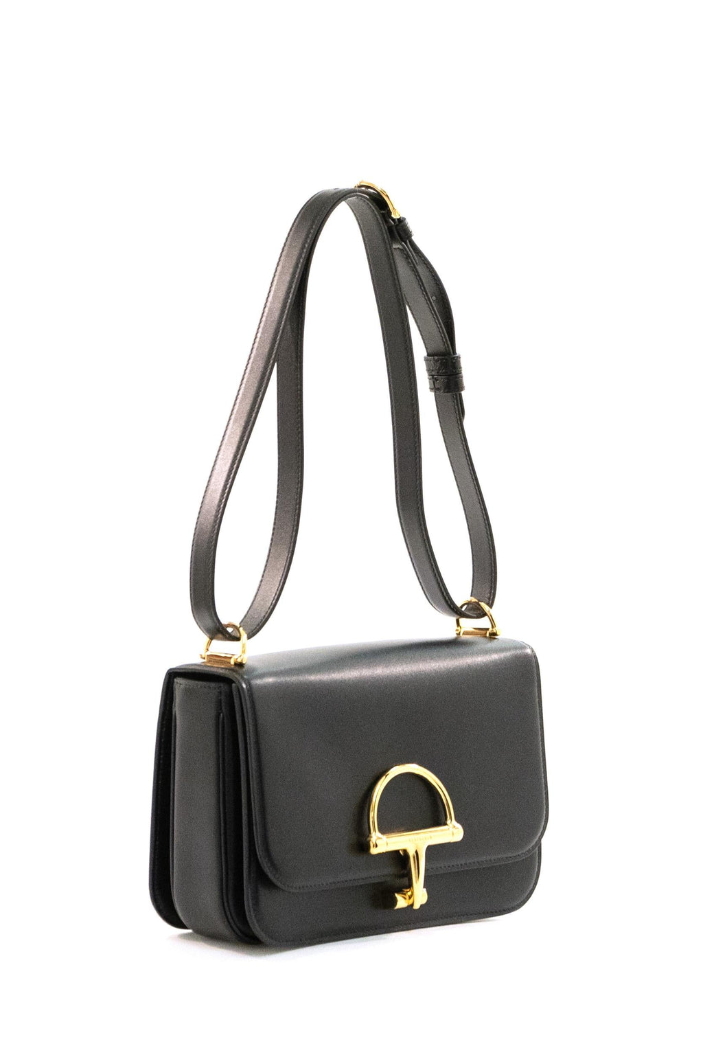 Borsa a spalla Gucci Siena in pelle di colore nero