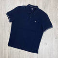 CP Company Piquet Polo Shirt - Medieval Blue -Usfansport