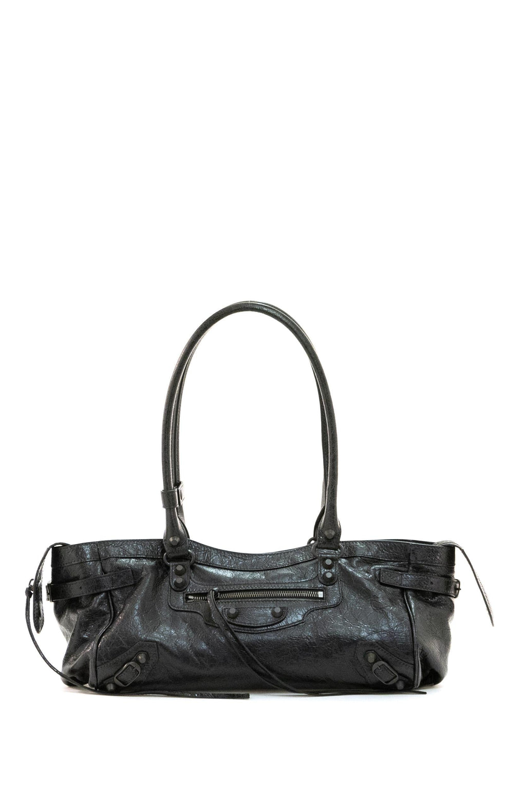 Borsa Le City East-West in pelle Arena Storico color nero