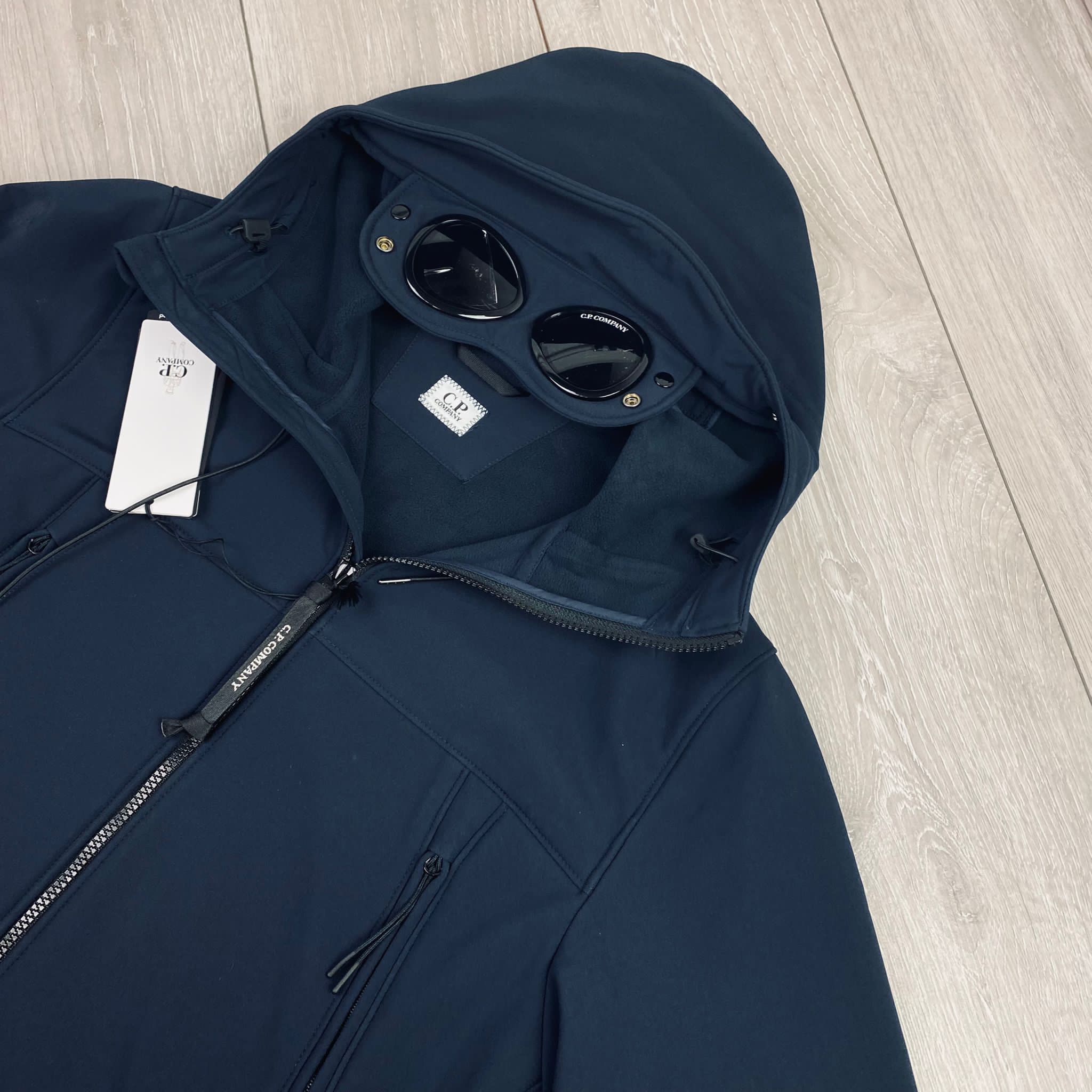 CP Company Shell Goggle Jacket - Navy -Usfansport
