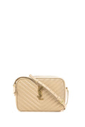 Borsa Lou in pelle matelassé color beige