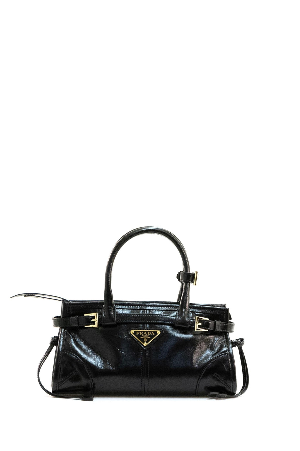 Borsa Prada Bonnie mini in pelle di colore nero
