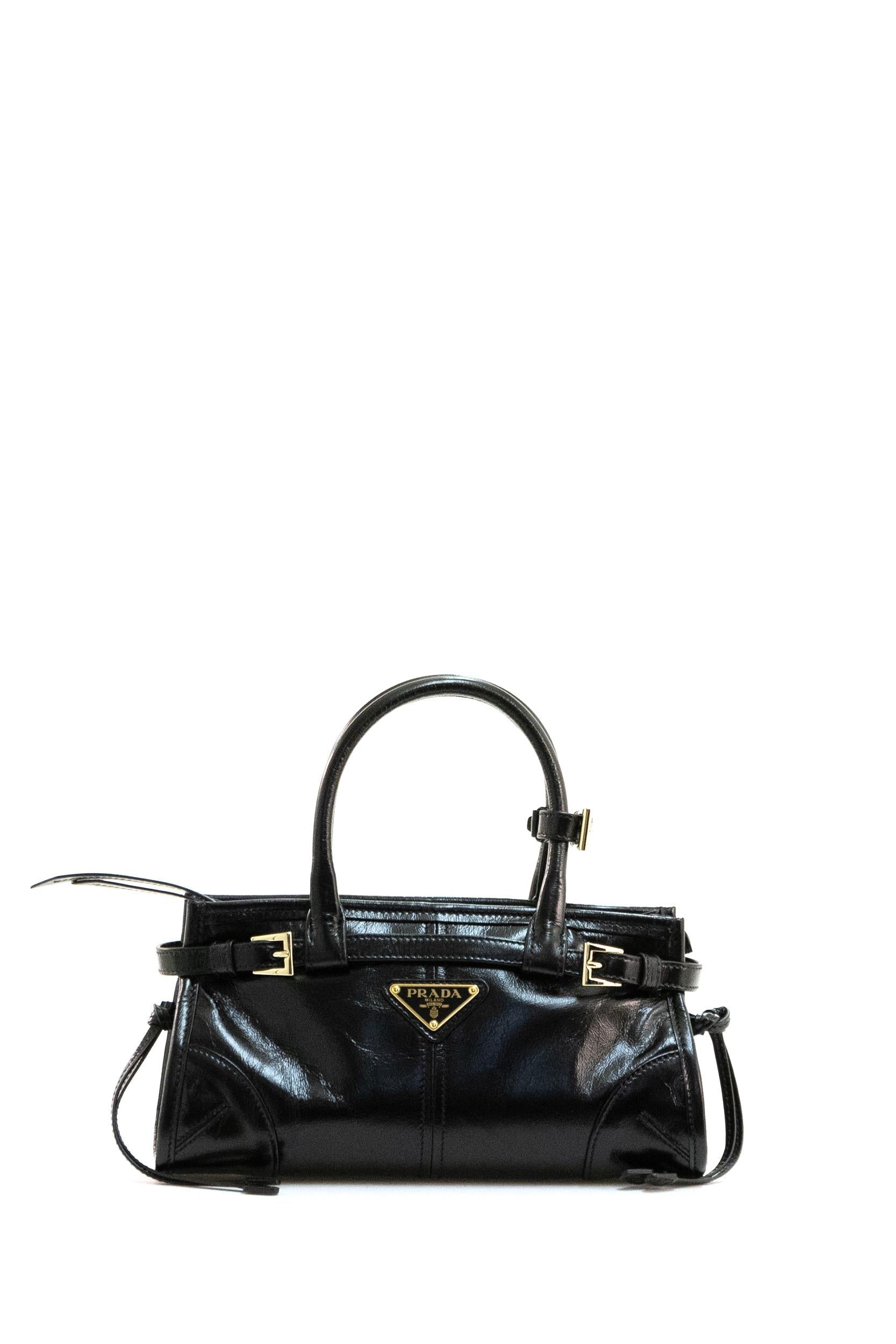Borsa Prada Bonnie mini in pelle di colore nero