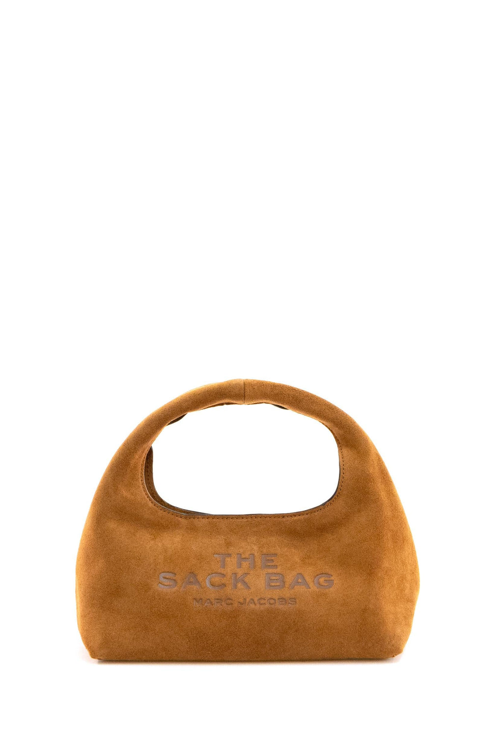 Borsa The Sack Bag in suede color marrone